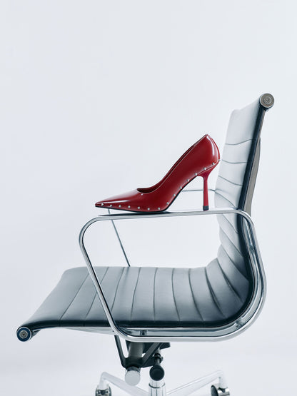 CHARLES & KEITH Deals / Coralie Studded Pointed Pumps - Red