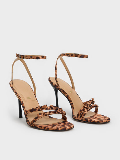 CHARLES & KEITH Classic / Jessy Bow Stiletto Sandals - Multi