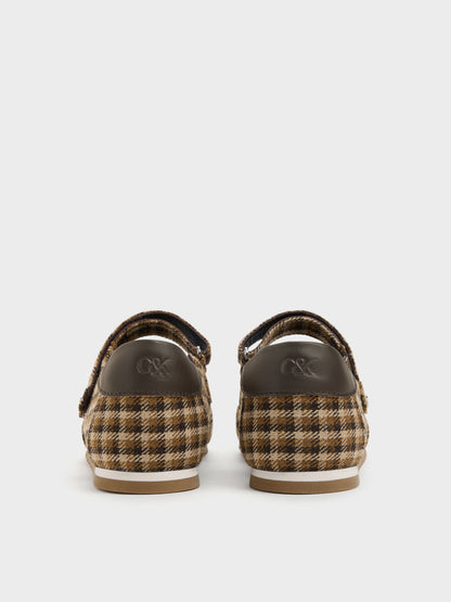 CHARLES & KEITH Signature / Jace Leather Checkered Mary Jane Sneakers - Multi