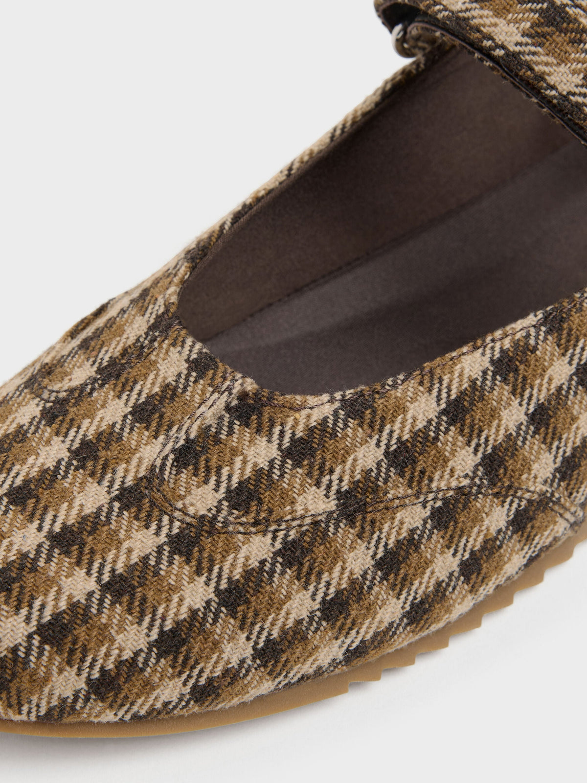 CHARLES & KEITH Signature / Jace Leather Checkered Mary Jane Sneakers - Multi