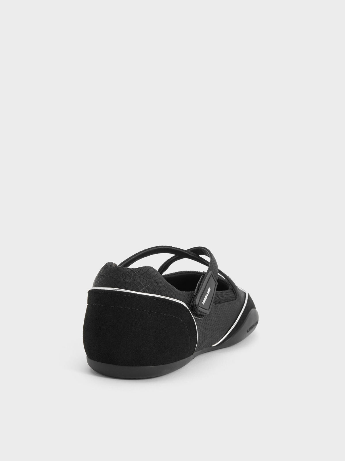 CHARLES & KEITH Exclusive / Mika Crossover Mary Jane Sneakers - Black Textured