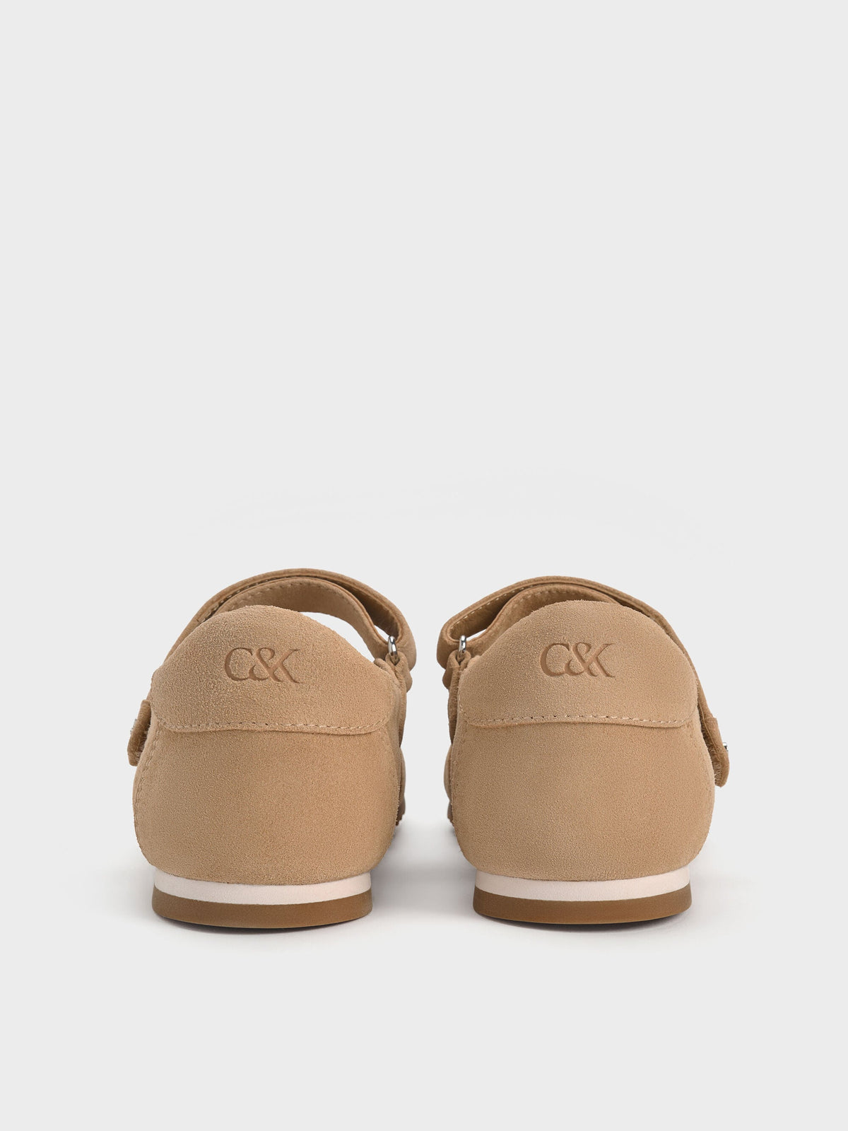 CHARLES & KEITH Popular / Jace Suede Mary Jane Sneakers - Beige