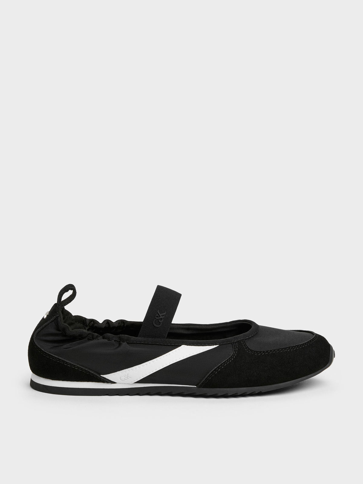 CHARLES & KEITH New / Jace Mary Jane Sneakers - Black Textured