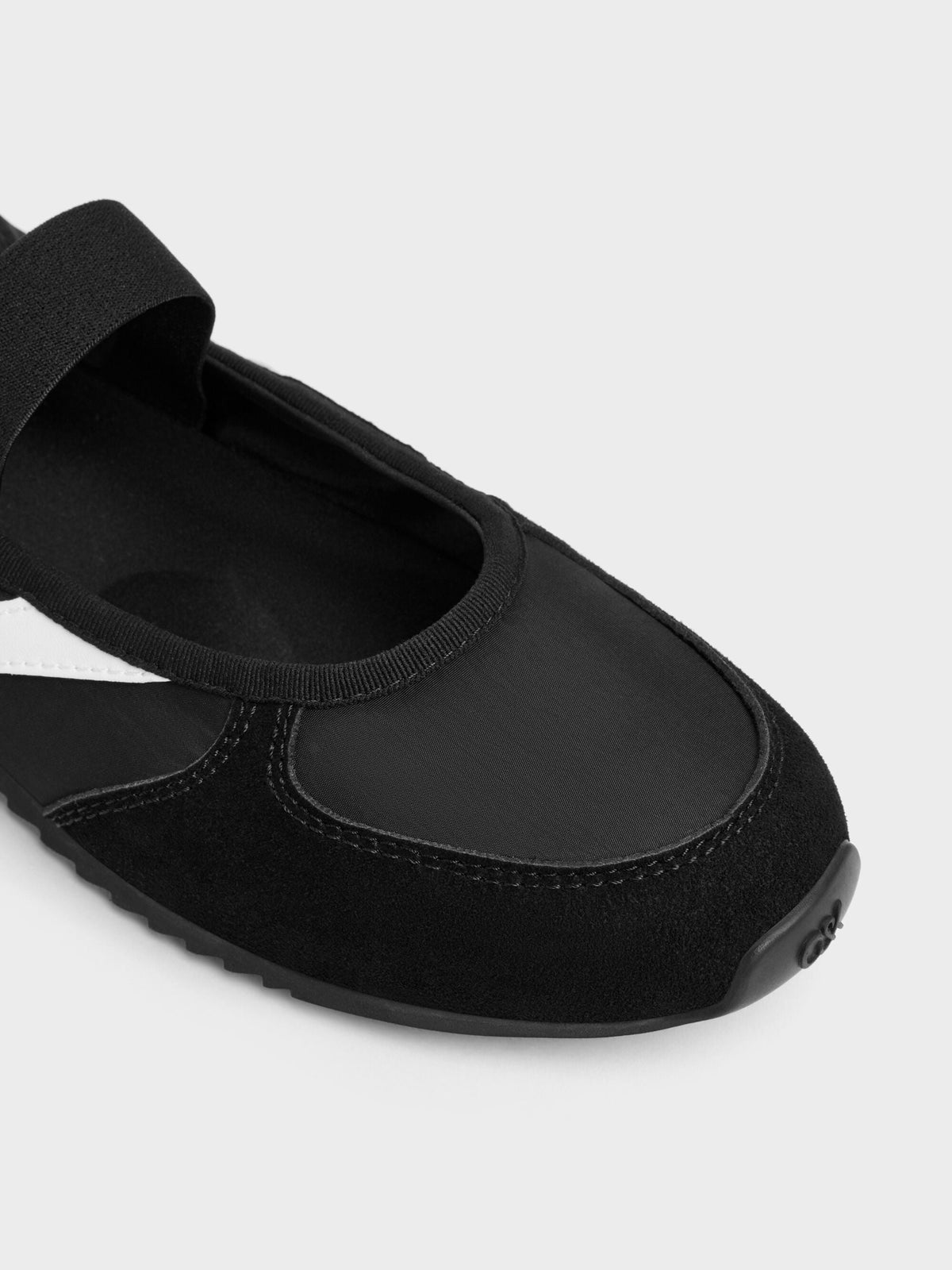 CHARLES & KEITH New / Jace Mary Jane Sneakers - Black Textured