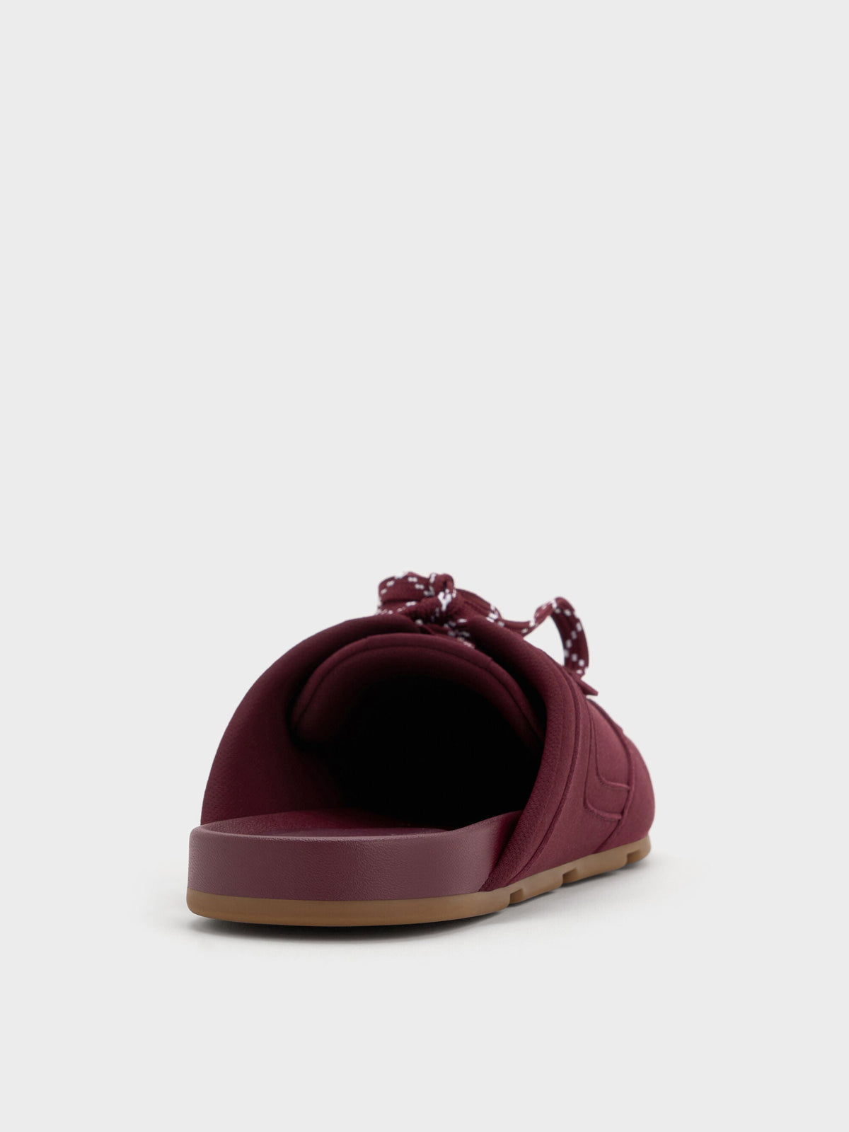 CHARLES & KEITH Latest / Lace-Up Sneaker Mules - Burgundy