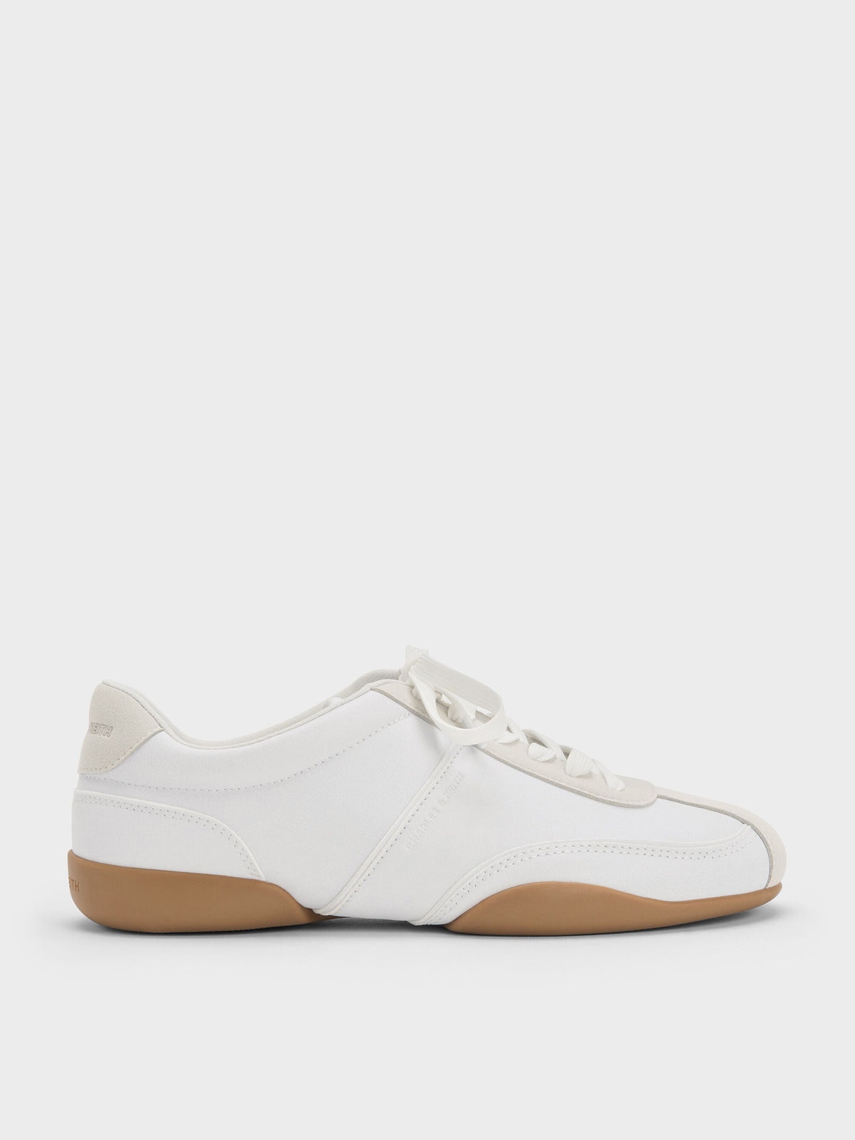 CHARLES & KEITH Best Seller / Louise Two-Tone Sneakers - White