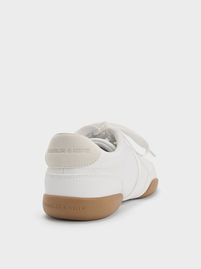 CHARLES & KEITH Best Seller / Louise Two-Tone Sneakers - White
