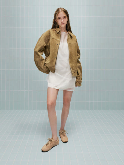 CHARLES & KEITH Signature / Jace Suede Sneakers - Beige