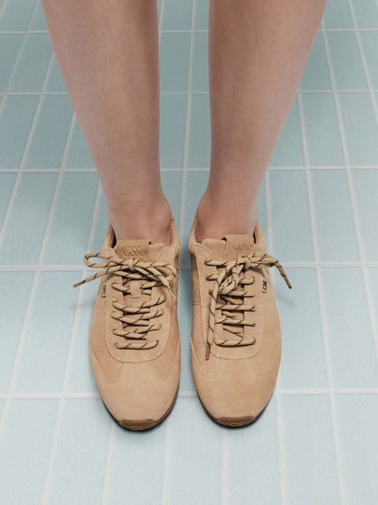 CHARLES & KEITH Signature / Jace Suede Sneakers - Beige
