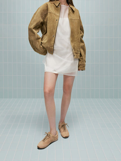 CHARLES & KEITH Signature / Jace Suede Sneakers - Beige