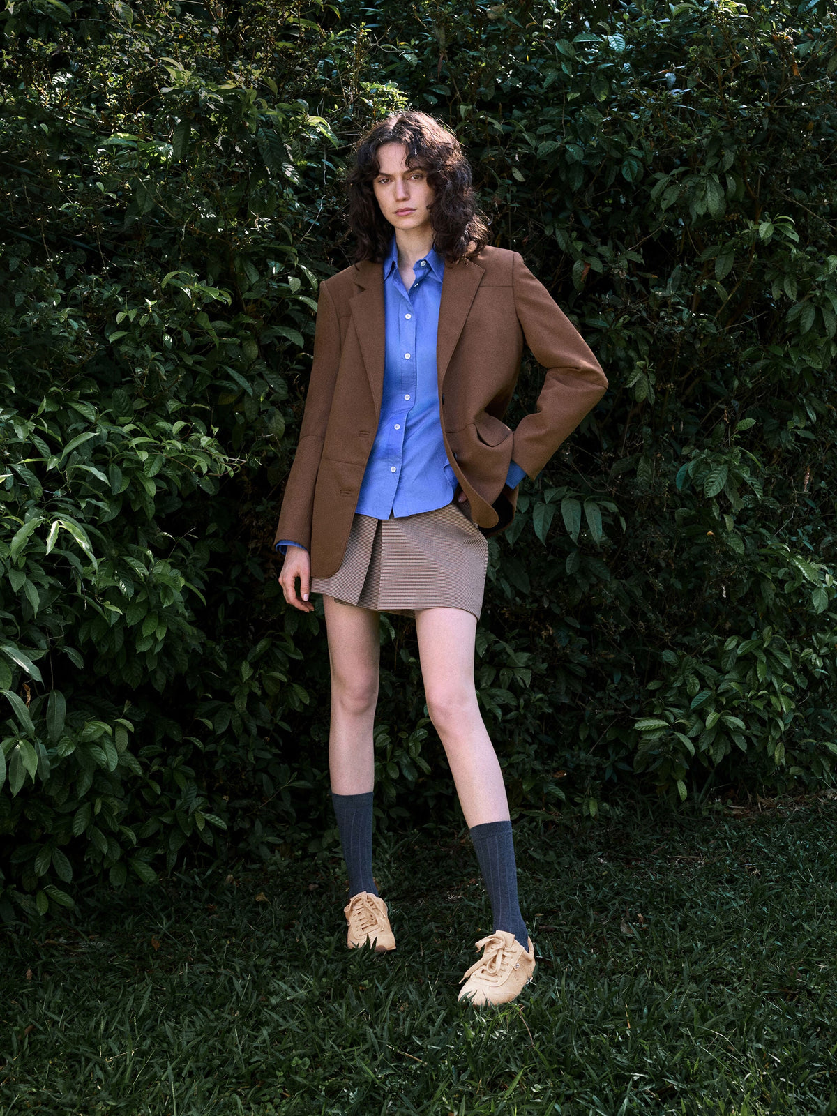 CHARLES & KEITH Signature / Jace Suede Sneakers - Beige