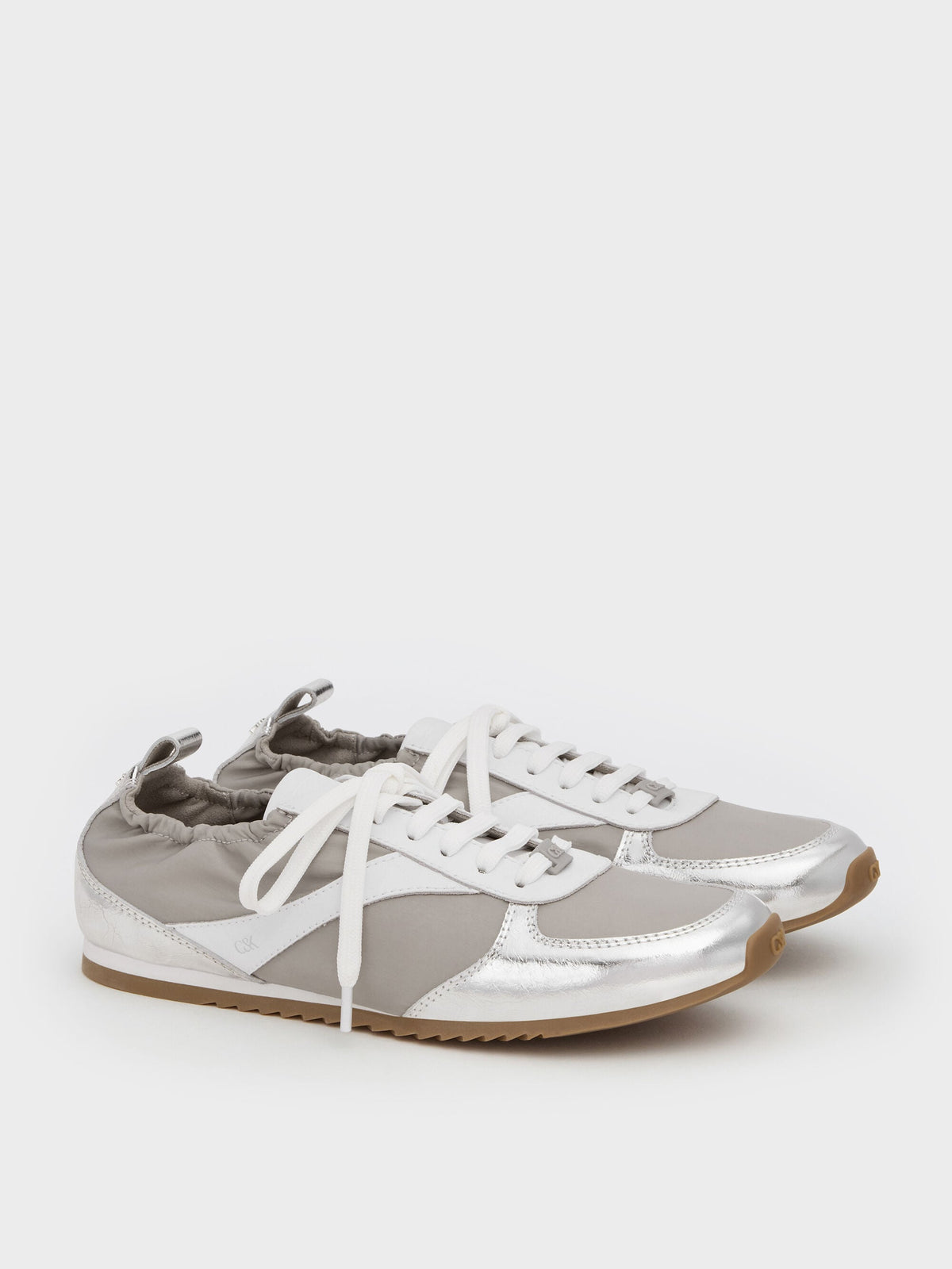 CHARLES & KEITH Special Offer / Jace Metallic Sneakers - Silver