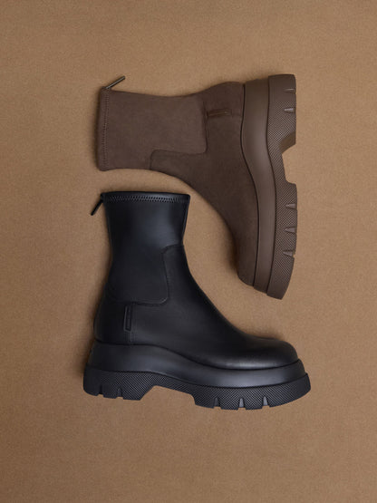 CHARLES & KEITH Special Offer / Leoi Chunky Ankle Boots - Black