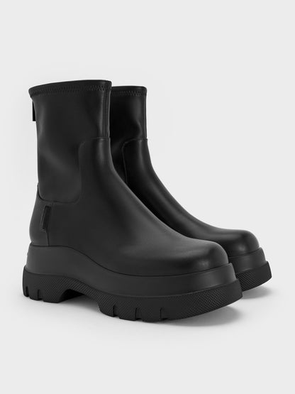 CHARLES & KEITH Special Offer / Leoi Chunky Ankle Boots - Black