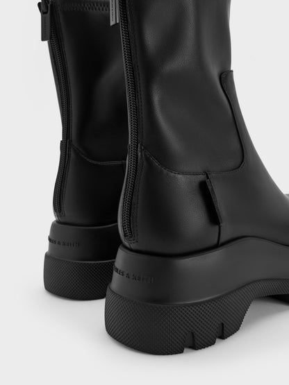 CHARLES & KEITH Special Offer / Leoi Chunky Ankle Boots - Black