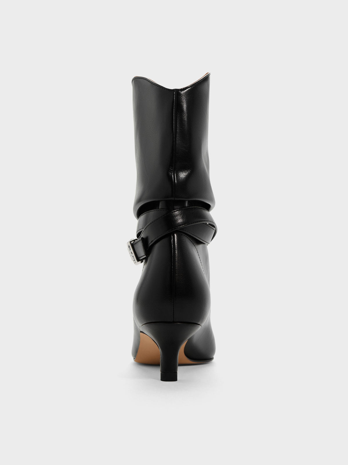 CHARLES & KEITH Special Offer / Karter Kitten-Heel Boots - Black