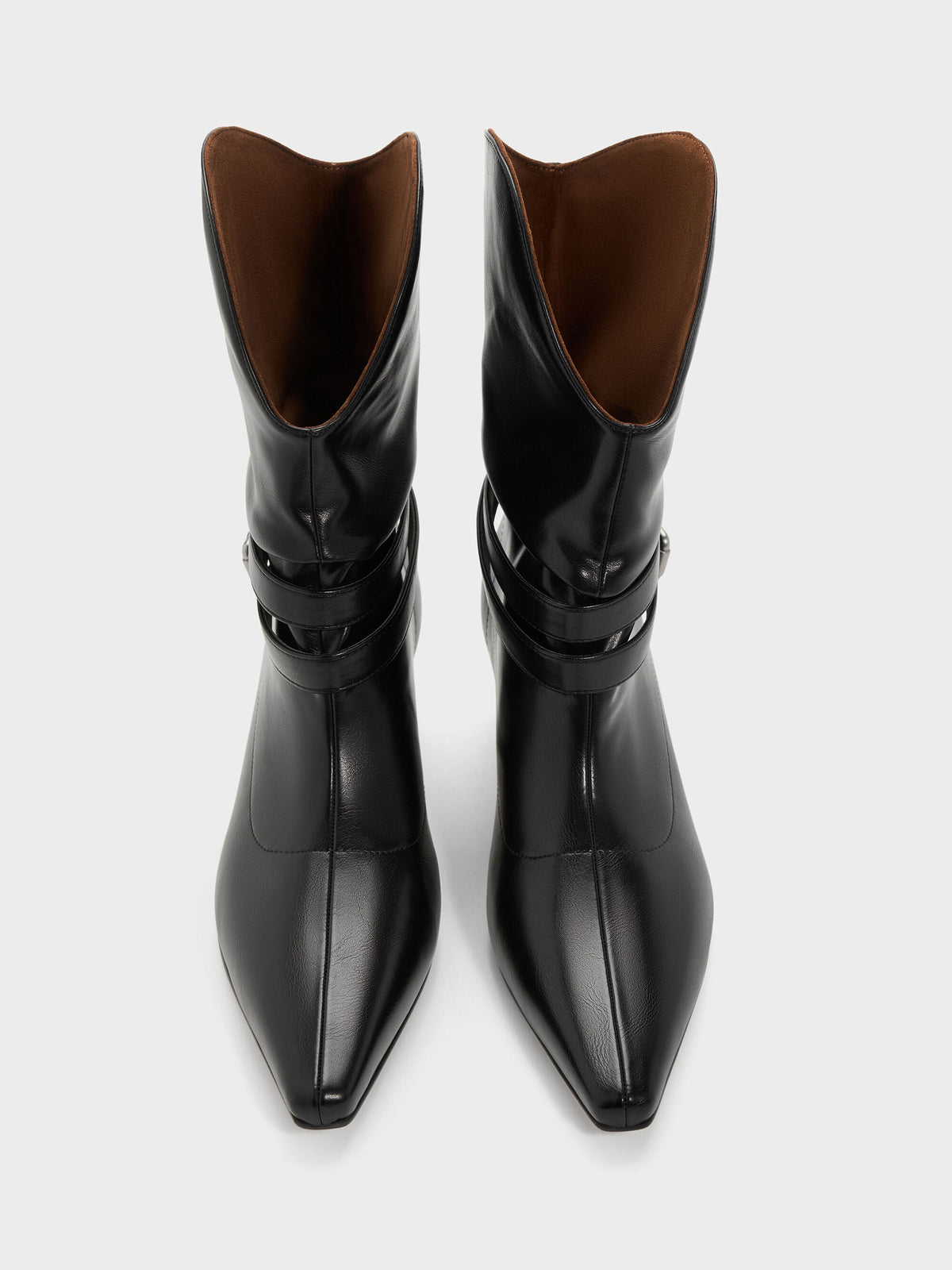 CHARLES & KEITH Special Offer / Karter Kitten-Heel Boots - Black