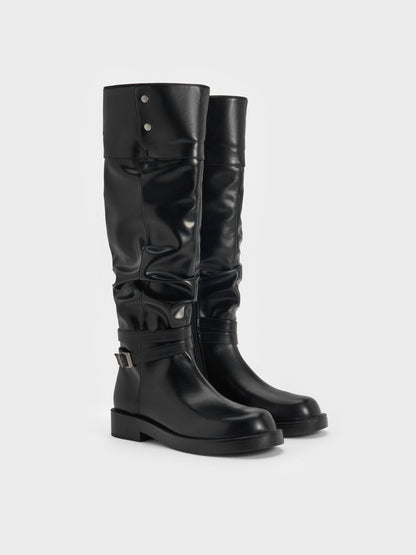 CHARLES & KEITH Everyday / Eilis Thigh-High Boots - Black