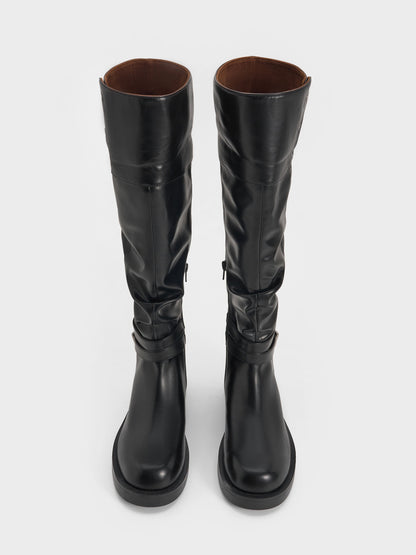 CHARLES & KEITH Everyday / Eilis Thigh-High Boots - Black