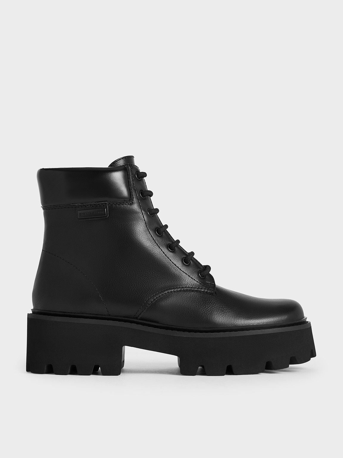 CHARLES & KEITH Classic / Ripley Ridged-Sole Ankle Boots - Black2