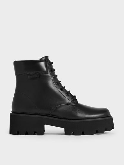CHARLES & KEITH Classic / Ripley Ridged-Sole Ankle Boots - Black2