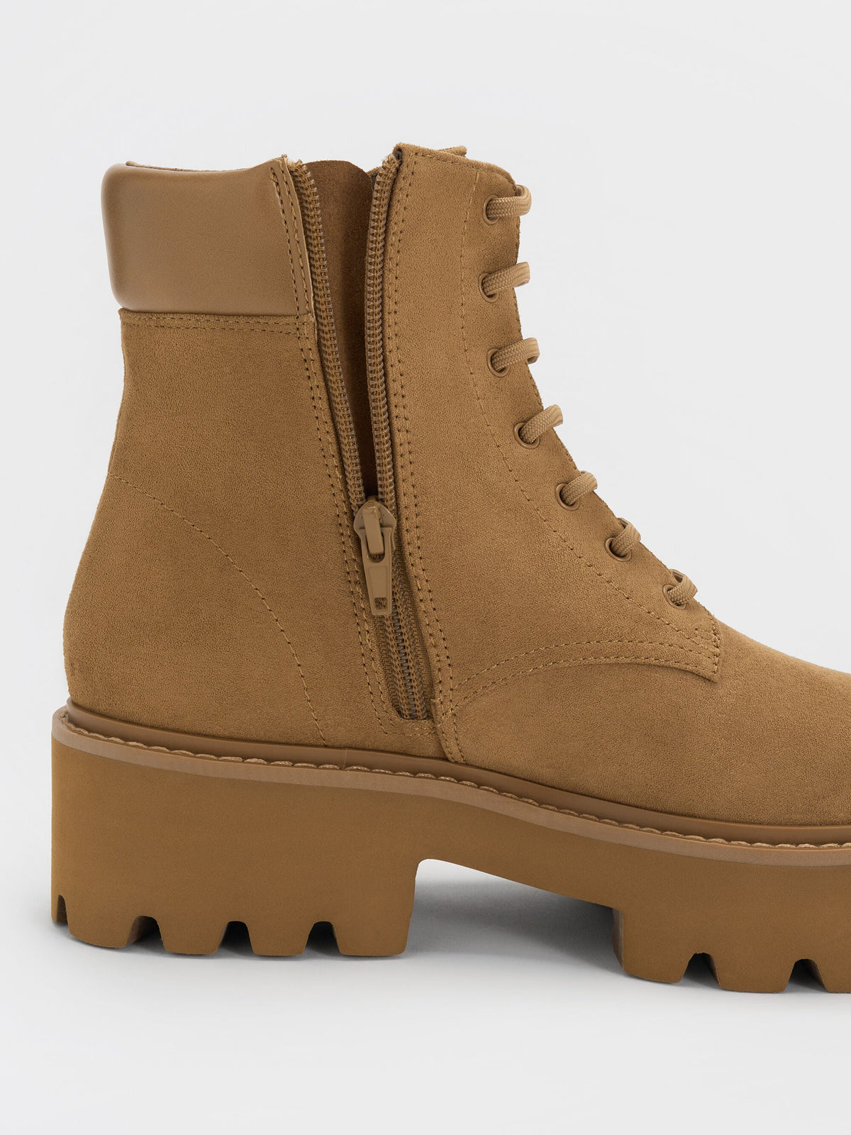CHARLES & KEITH Exclusive / Ripley Ridged-Sole Ankle Boots - Sand