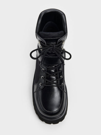 CHARLES & KEITH Exclusive / Eliot Platform Combat Boots - Black