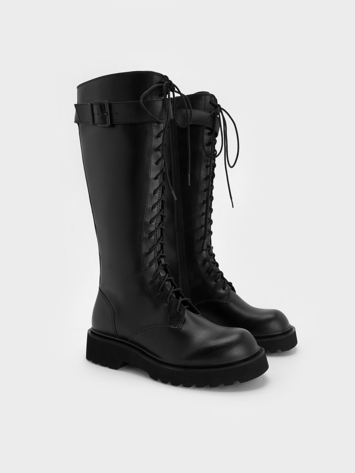 CHARLES & KEITH Classic / Darian Knee-High Boots - Black