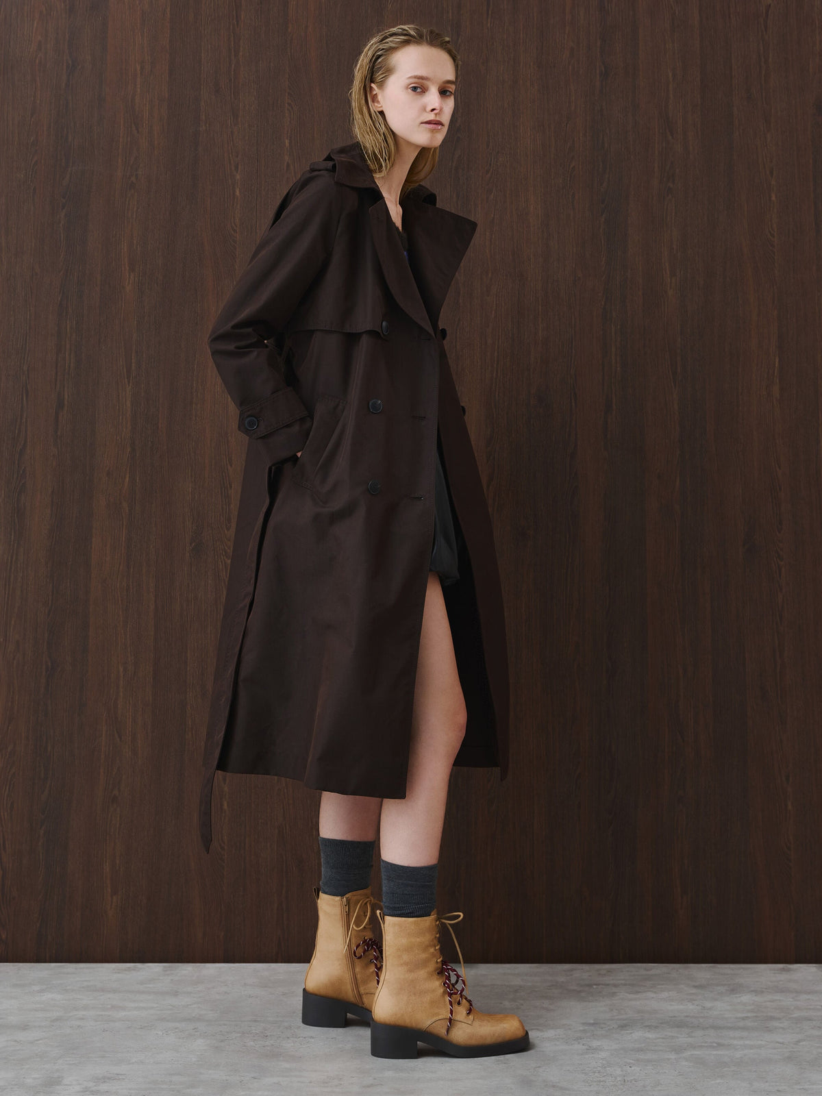 CHARLES & KEITH Special Offer / Logan Double-Lace Calf Boots - Sand