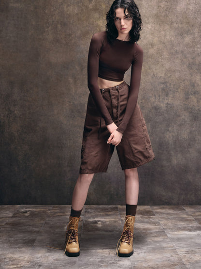 CHARLES & KEITH Special Offer / Logan Double-Lace Calf Boots - Sand