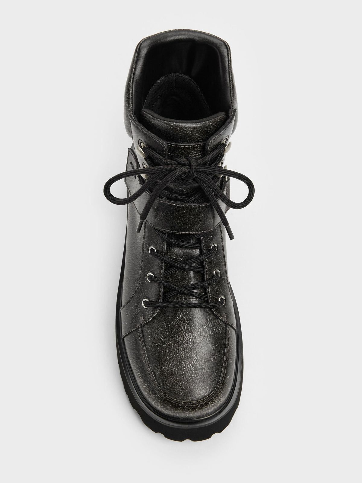 CHARLES & KEITH Special Offer / Eliot Platform Combat Boots - Grey