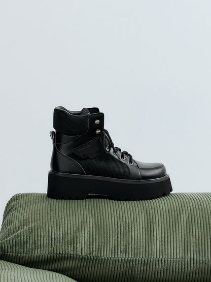 CHARLES & KEITH Special Offer / Eliot Platform Combat Boots - Grey