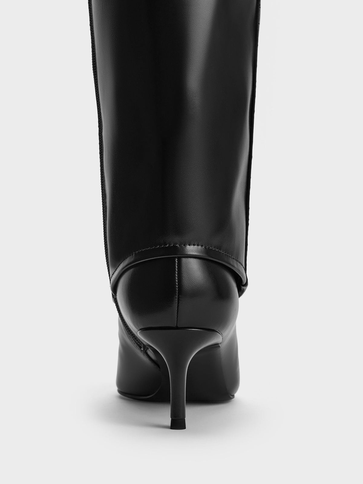 CHARLES & KEITH Signature / Pointed Stiletto Knee-High Boots - Black