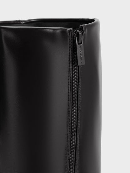 CHARLES & KEITH Signature / Pointed Stiletto Knee-High Boots - Black
