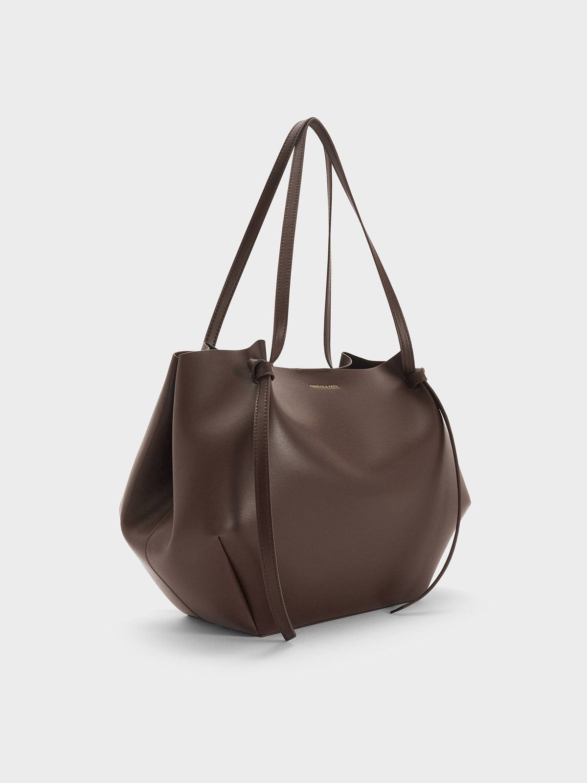 CHARLES & KEITH Quality / XL Calla Tote Bag - Espresso Brown