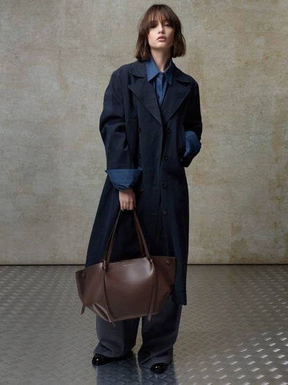 CHARLES & KEITH Quality / XL Calla Tote Bag - Espresso Brown