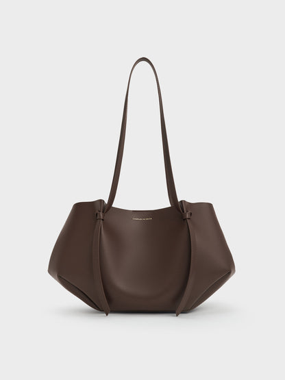 CHARLES & KEITH Essential / Calla Tote Bag - Espresso Brown