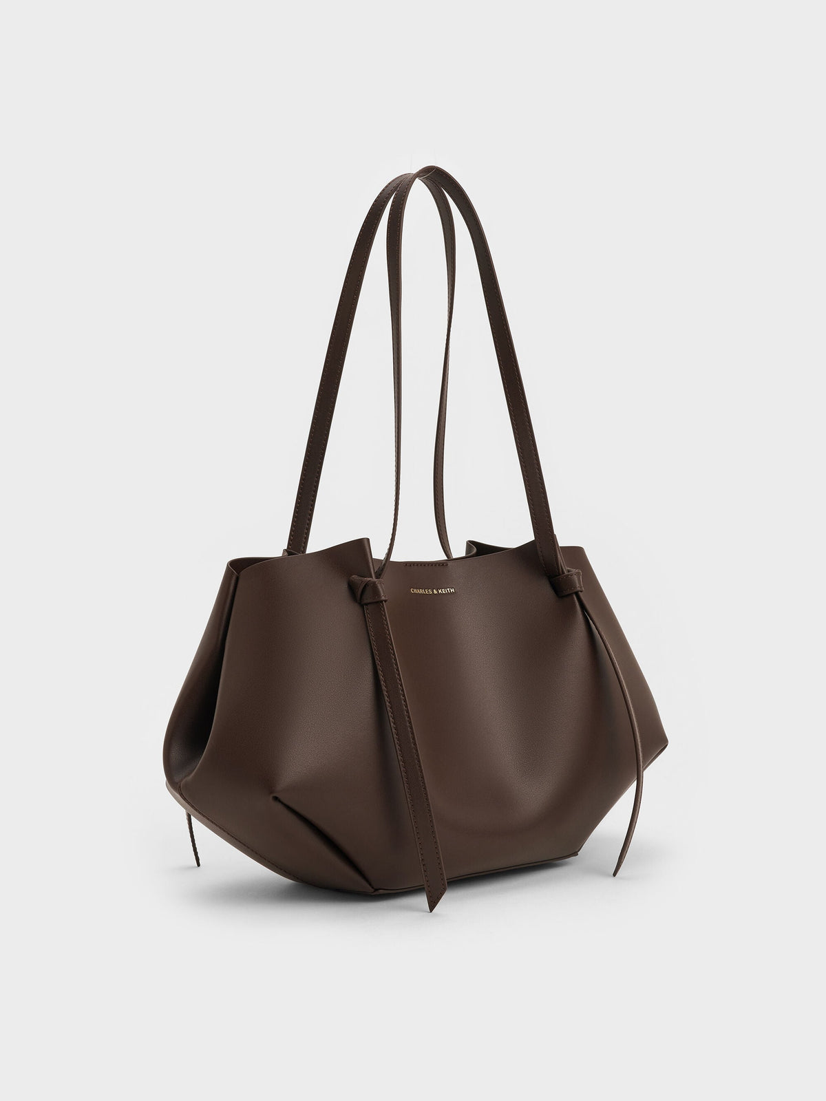 CHARLES & KEITH Essential / Calla Tote Bag - Espresso Brown