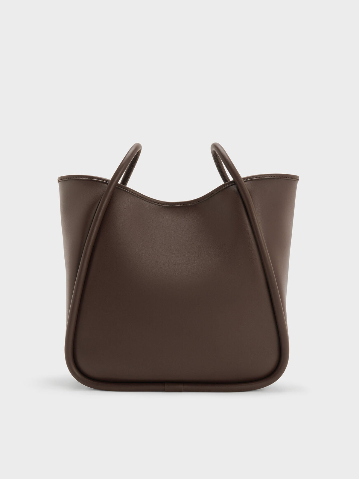 CHARLES & KEITH Exclusive / Lyla Tubular Slouchy Tote Bag - Espresso Brown