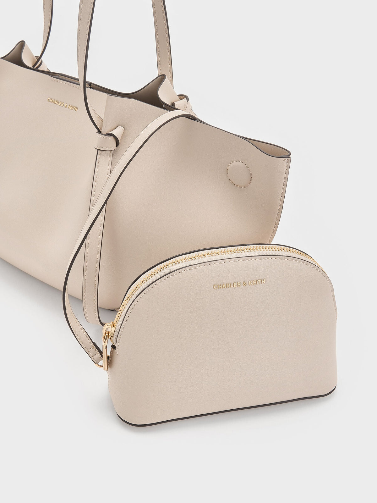 CHARLES & KEITH Special Offer / Calla Tote Bag - Oat
