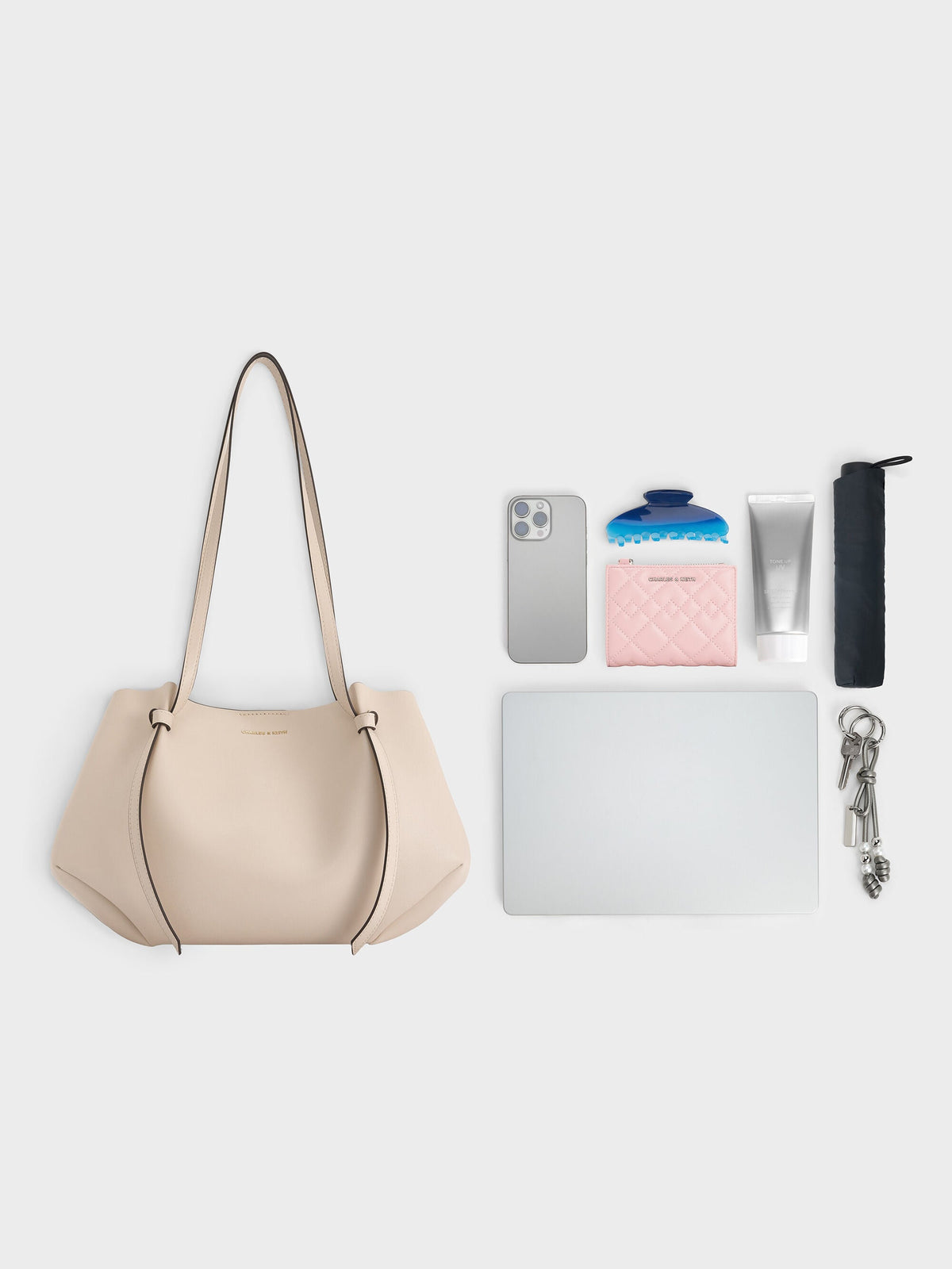 CHARLES & KEITH Special Offer / Calla Tote Bag - Oat