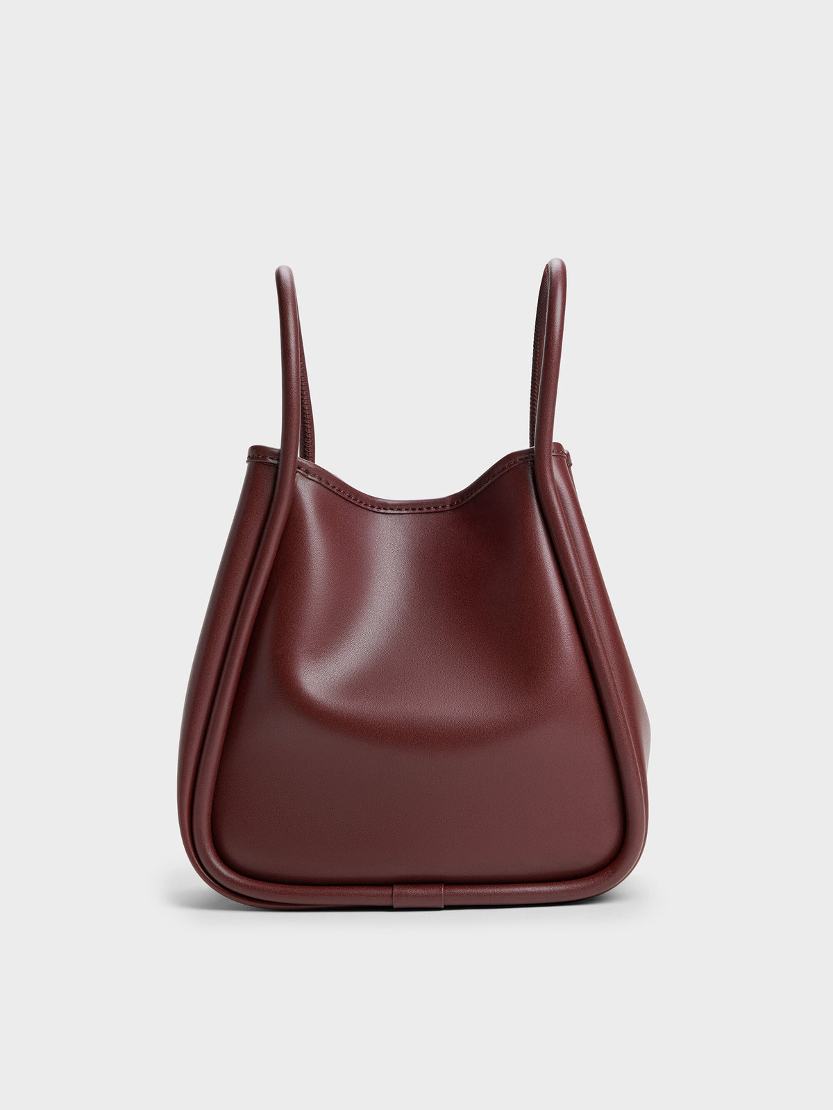 CHARLES & KEITH Deals / Mini Lyla Tubular Tote Bag - Mulberry Plum