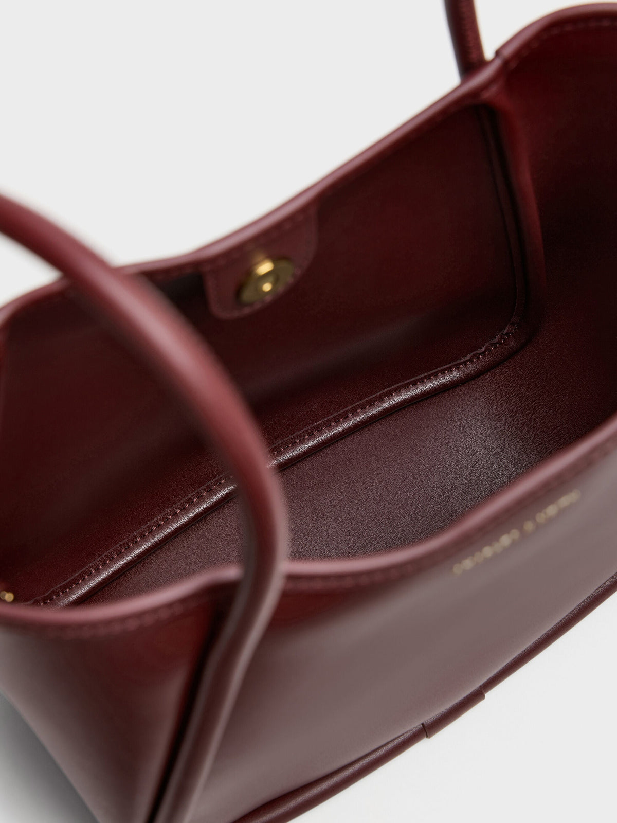 CHARLES & KEITH Deals / Mini Lyla Tubular Tote Bag - Mulberry Plum