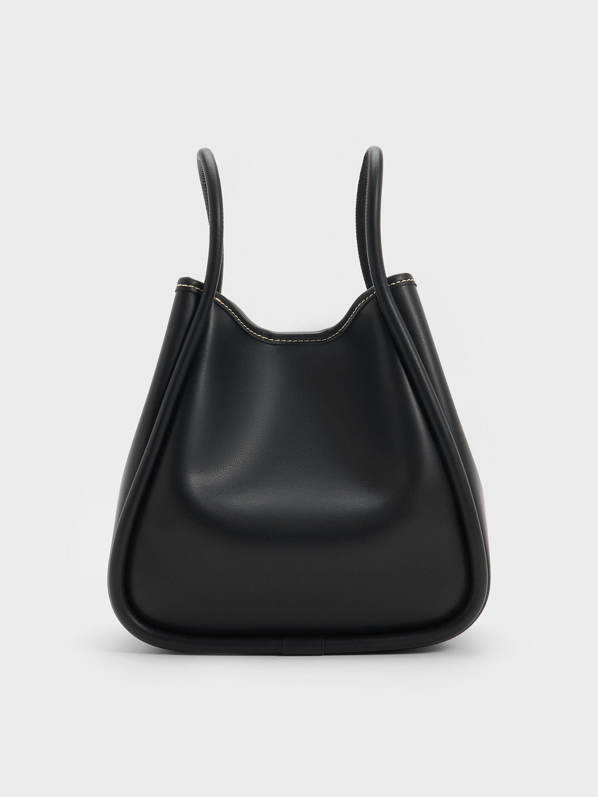 CHARLES & KEITH Best Seller / Mini Lyla Tubular Tote Bag - Black