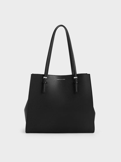 CHARLES & KEITH Best Price / Sansa Tote Bag - Noir