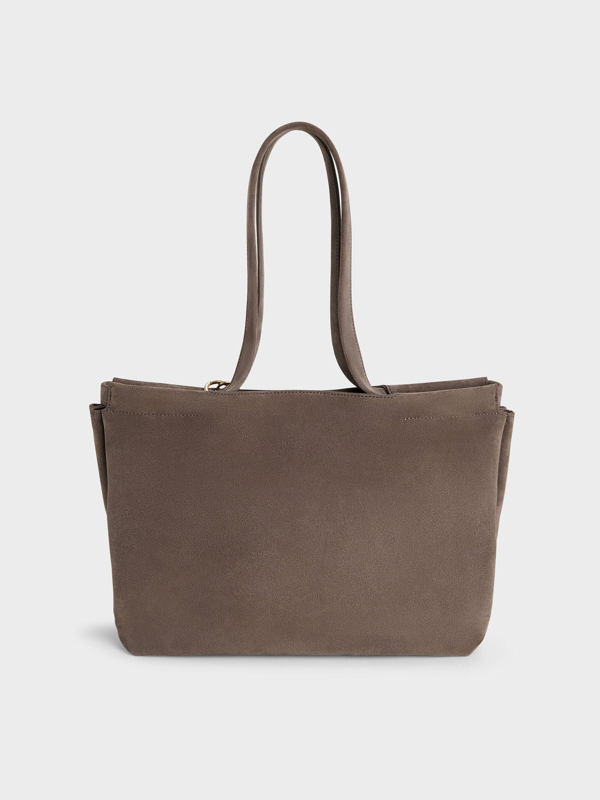 CHARLES & KEITH Popular / XL Zephyr Tassel Tote Bag - Stone Grey