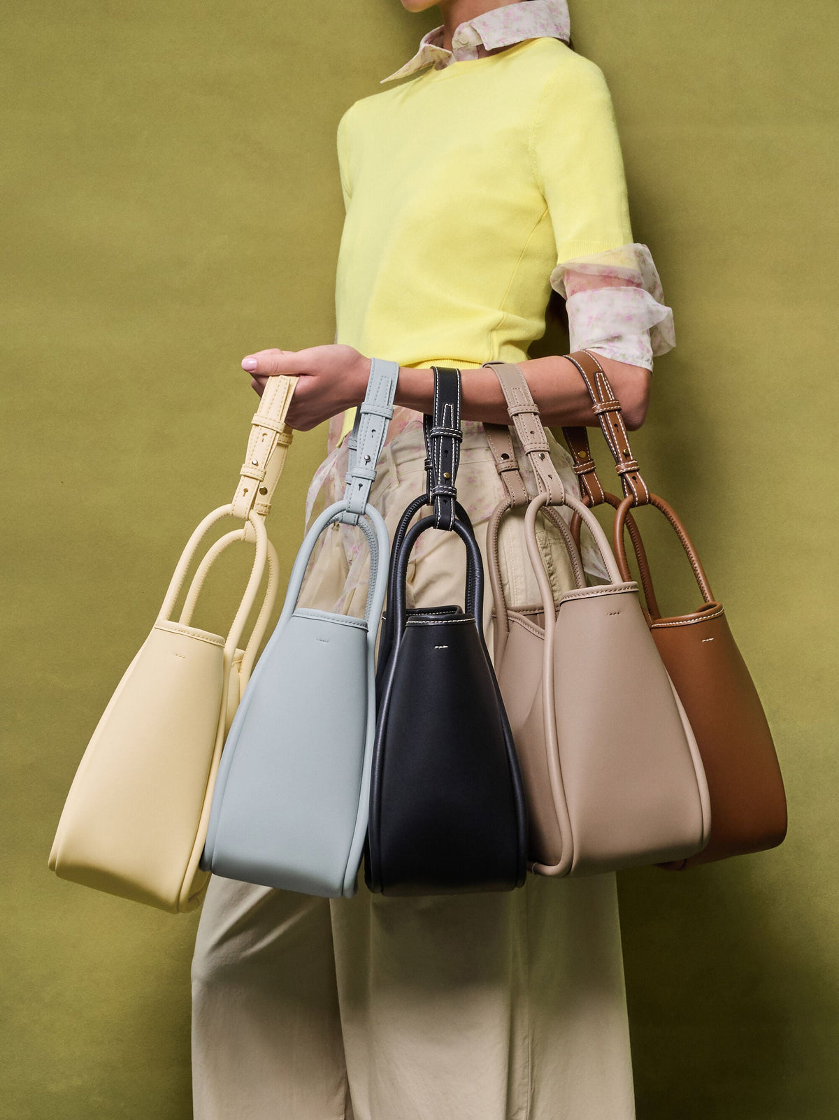 CHARLES & KEITH Value / Mini Lyla Tubular Tote Bag - Taupe