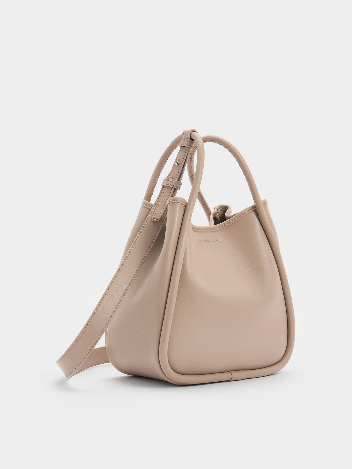 CHARLES & KEITH Value / Mini Lyla Tubular Tote Bag - Taupe