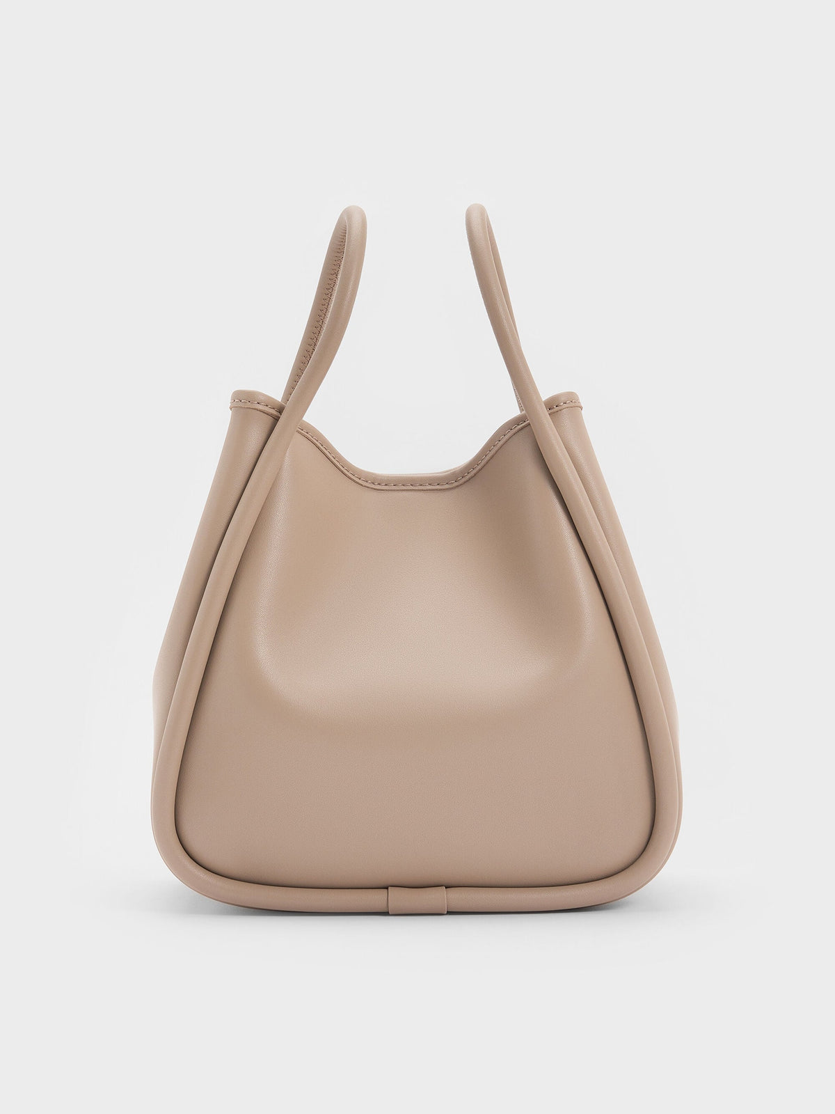 CHARLES & KEITH Value / Mini Lyla Tubular Tote Bag - Taupe