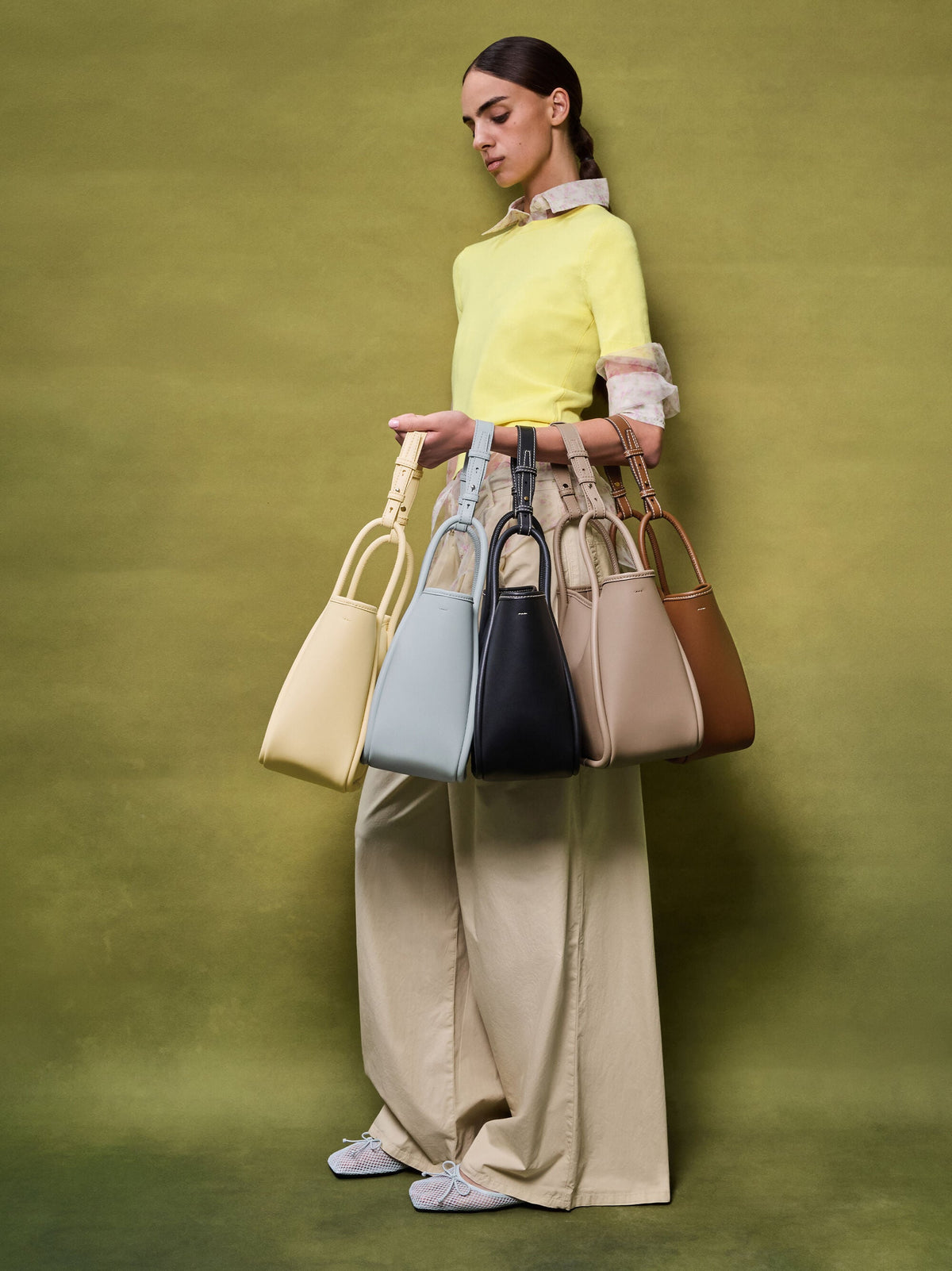 CHARLES & KEITH Value / Mini Lyla Tubular Tote Bag - Taupe